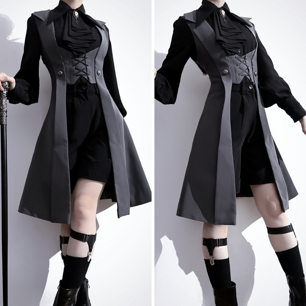 45R 刺し子のロングベスト 45R 刺し子のロングベスト