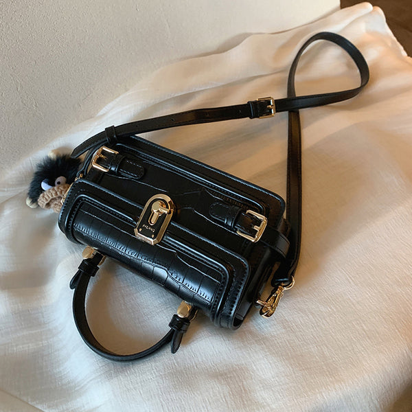 Leather Square Shoulder Bag