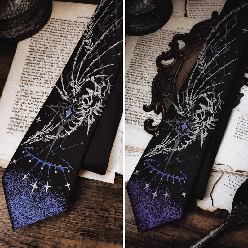 骸骨と銀河のネクタイ[2026年2月下旬-3月下旬発送予定]