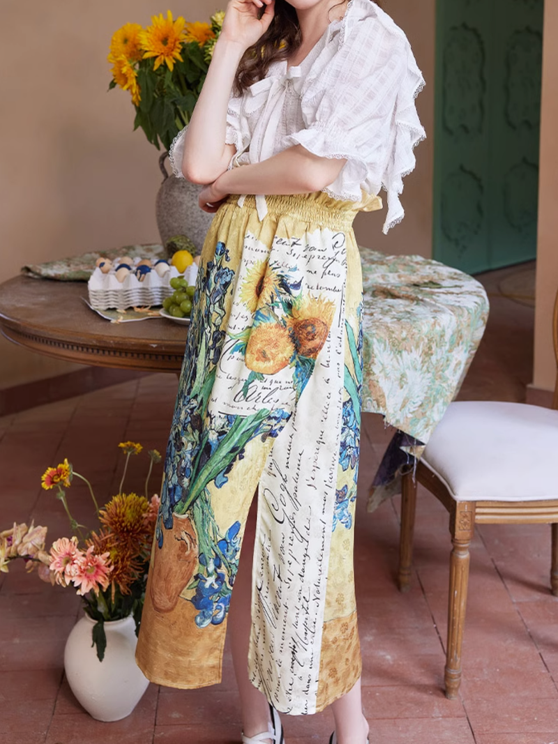 アイリスのある花瓶のストラップスカート – ManusMachina