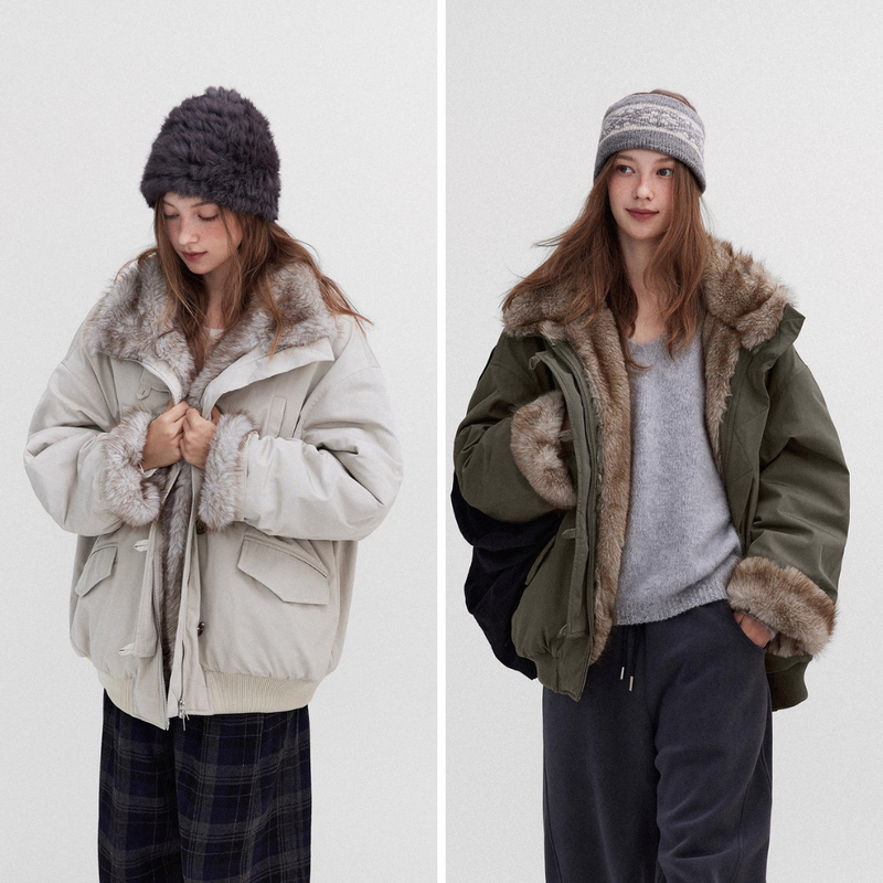 Nordic Retro Oversized Parka Jacket