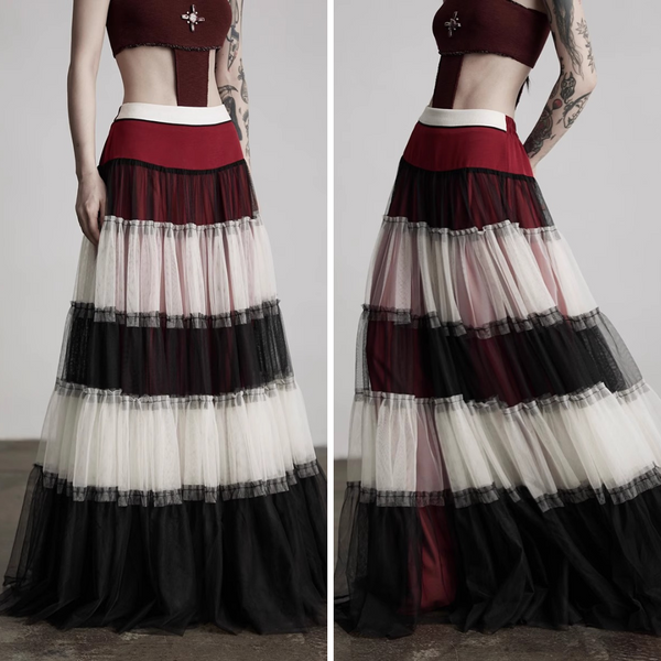 Rose Queen Gradation Tulle Skirt