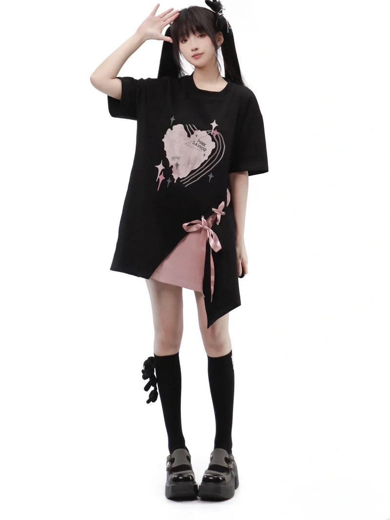 Maiden in love T-shirt,  Long pants, Short top and Short Culotte