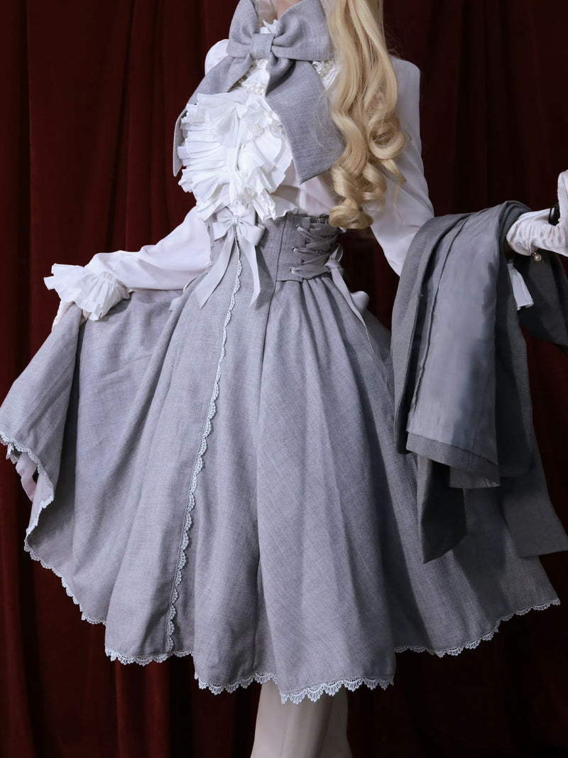 Corset Ribbon Skirt of Gray Lady [Scheduled to be shipped from late May to early June 2023]