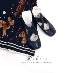 Releve Cross Strap Heel Pumps - Navy[2025年7月上旬-8月上旬発送予定]