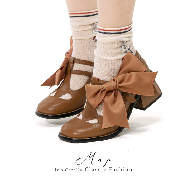Map Mary Jane Shoes - Maple Brown[2025年10月下旬-11月中旬発送予定]