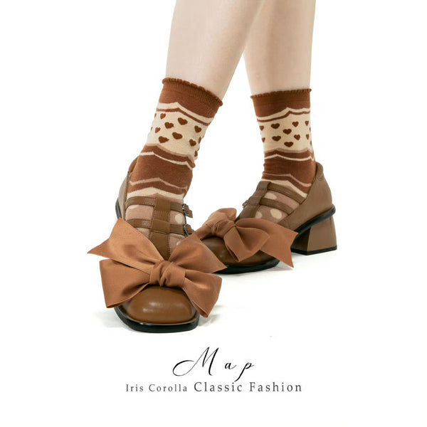 Map Mary Jane Shoes - Maple Brown[2025年10月下旬-11月中旬発送予定]