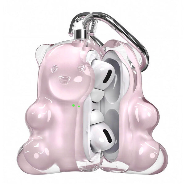 Little Bear AirPods Case - Clear Pink