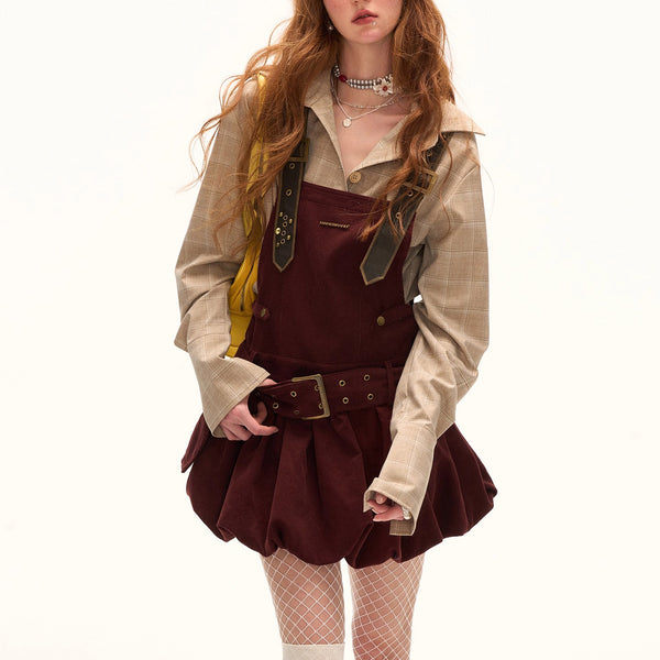 Retro Casual Corduroy Overalls