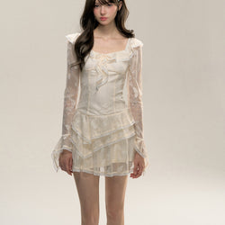 Butterfly Lace Romantic Dress