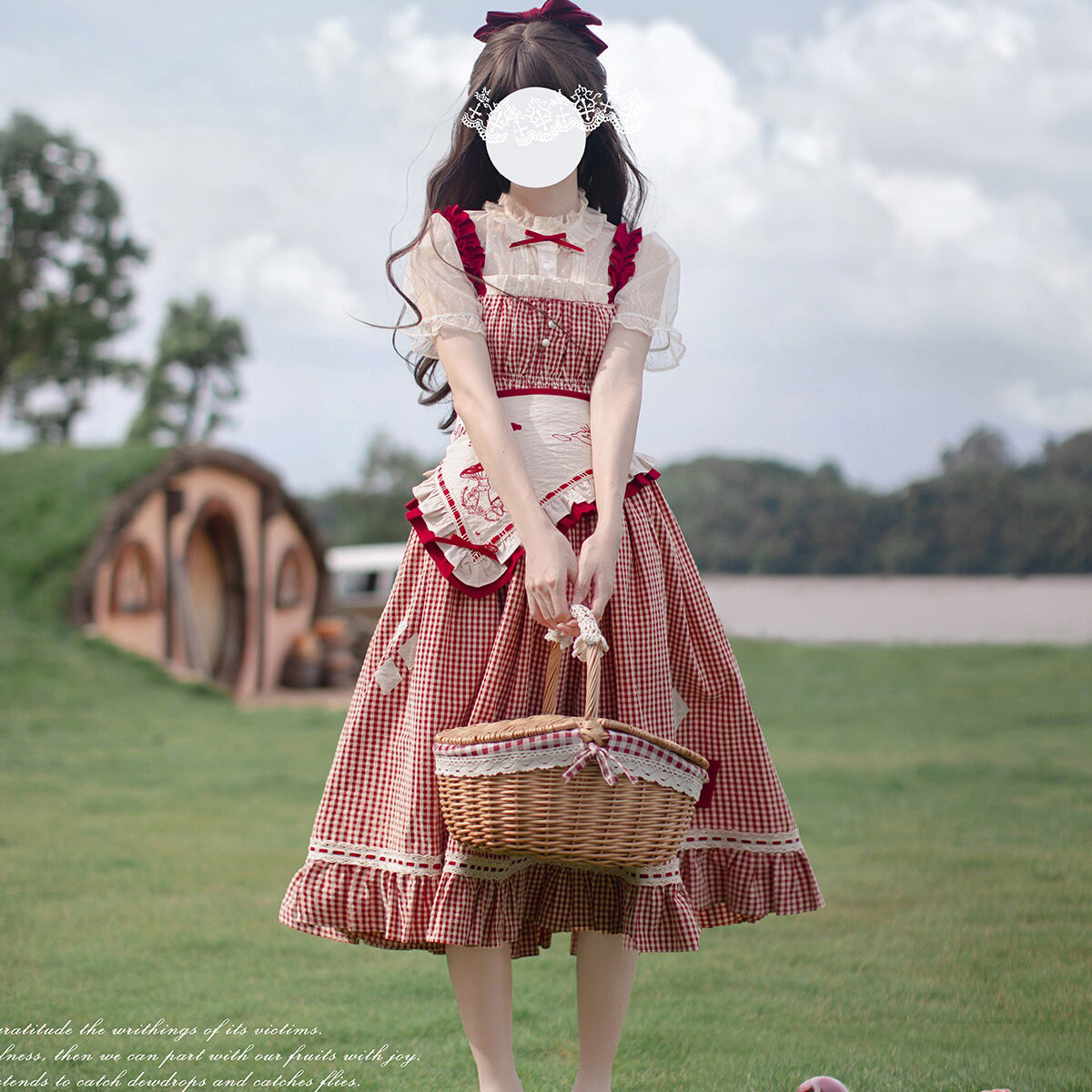 エリファススカート付きワンピース　ボルドー EESSILY – ManusMachina