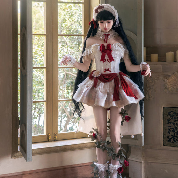 夢物語のお嬢様のジャンパースカートとボンネットとチョーカー[2025年7月下旬-8月中旬発送予定]