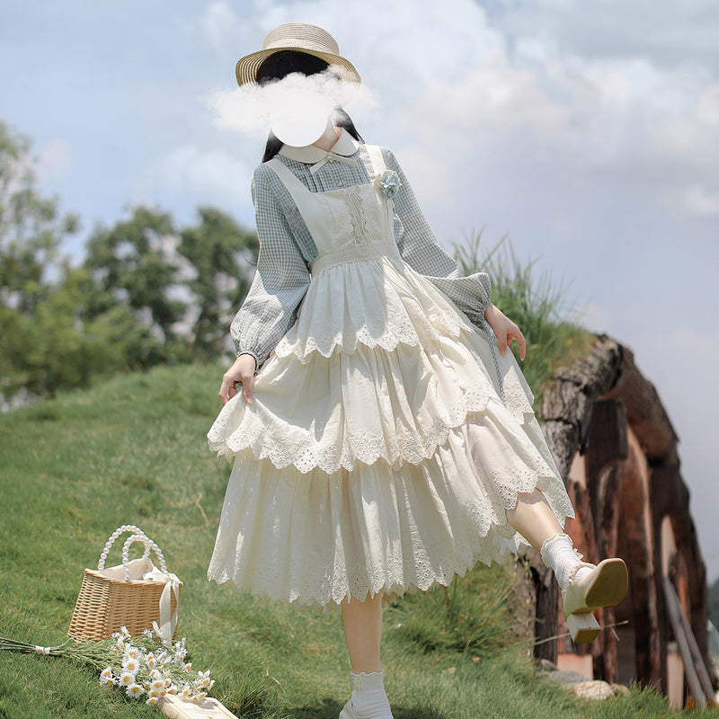 幻想曲を奏でる刺繍ジャンパースカートとブラウス – ManusMachina