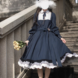 紺藍のお嬢様のクラシカルワンピース – ManusMachina