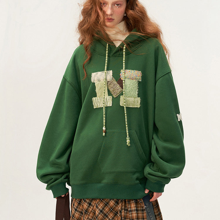 Patchwork Embroidered Hoodie