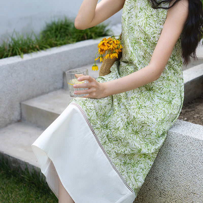 CARAMEL 花柄ノースリーブワンピース 18M CARAMEL 花柄ノースリーブワンピース 18M