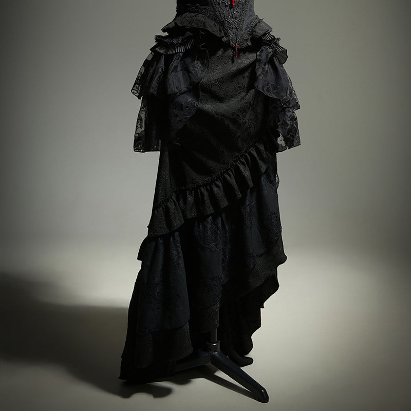 暗黒の王妃の刺繍マーメイドスカート[2025年7月上旬-7月下旬発送