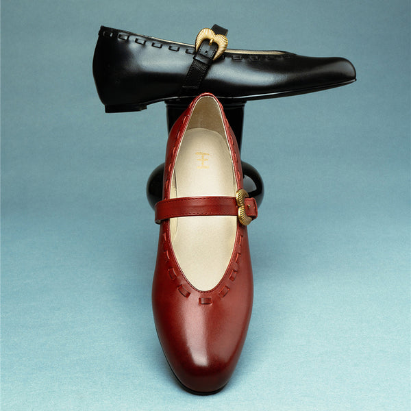 French Retro Mary Jane Shoes