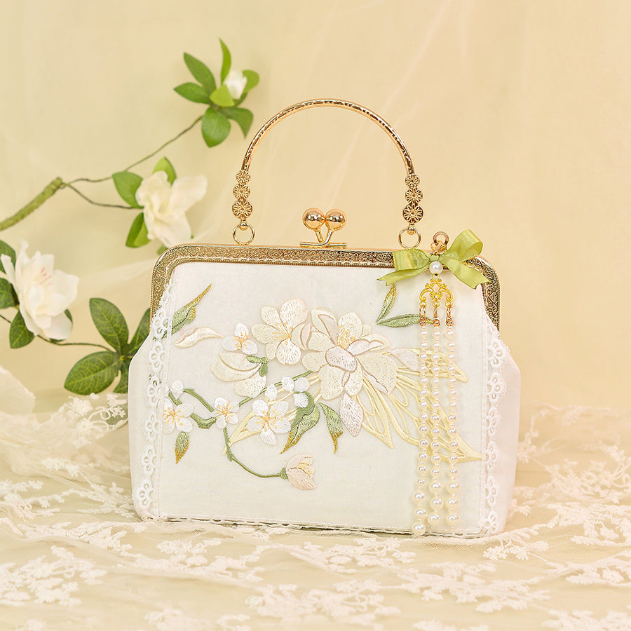 プチポアン　花柄刺繍　アンティーク　レディースバッグ　パーティーバッグ　がま口 楽天市場】＼P20倍☆終了間近／ ☆4.0【ランキング1位受賞