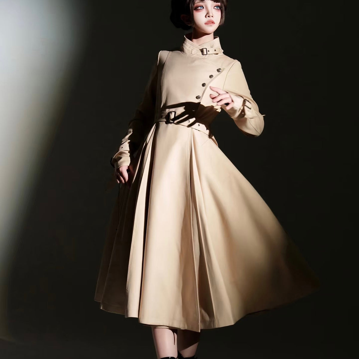 Ching's closet 灰藍の貴婦人クラシカルウールコート Ching's closet 灰藍の貴婦人クラシカルウールコート