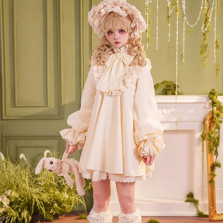 西洋人形のドールワンピース - Ivory[2025年11月上旬-12月上旬発送予定]