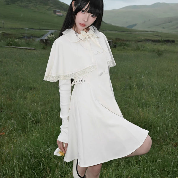 月明かりのお嬢様のケープワンピース