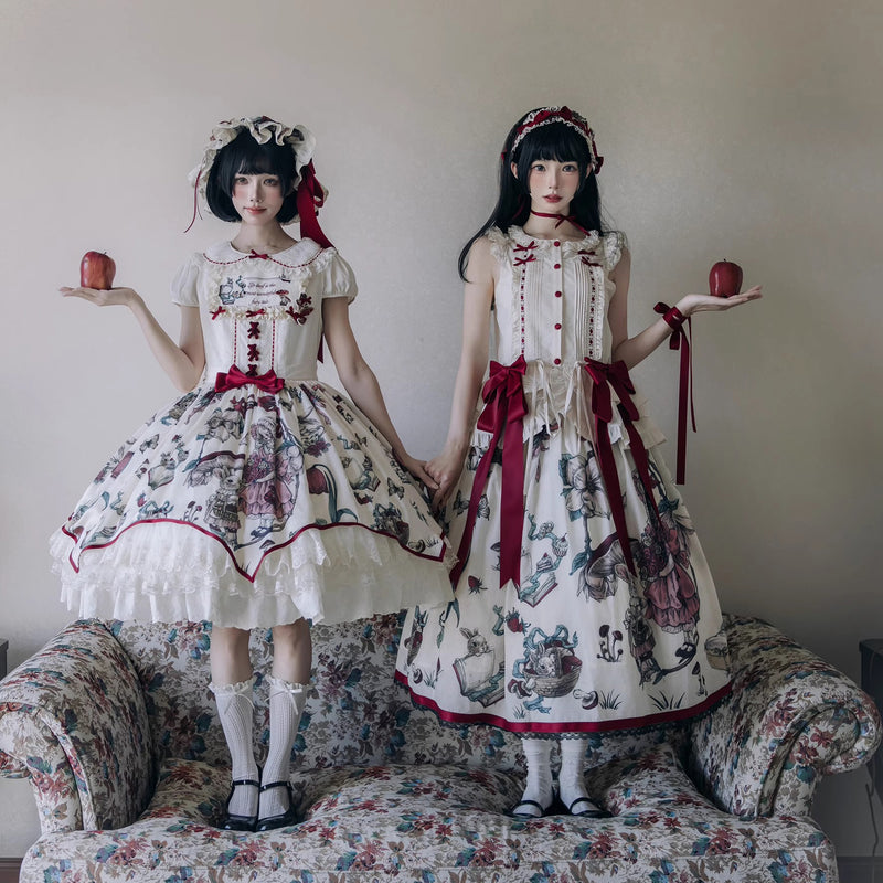 童話の森のお嬢様の帽子とヘッドドレス[2025年9月中旬-10月中旬発送予定]
