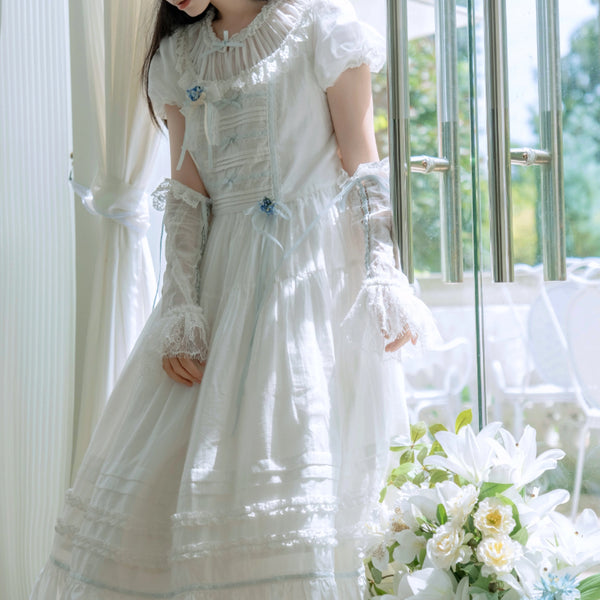 奏鳴曲を奏でるお嬢様のワンピース - White[2025年7月下旬-8月中旬発送予定]