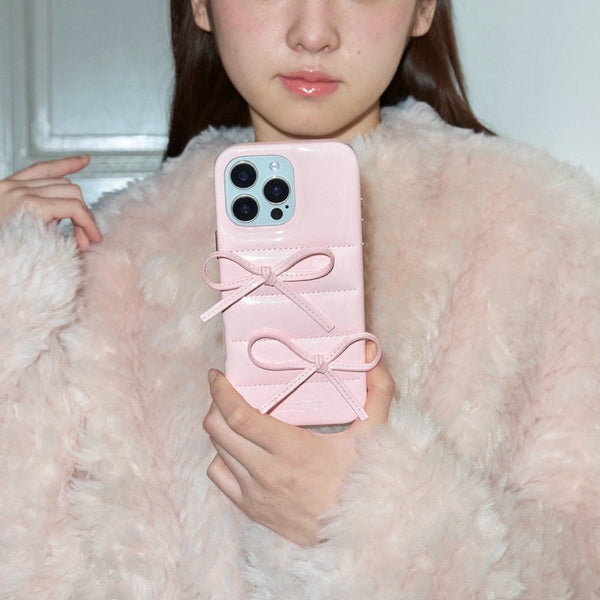 Girly Ribbon iPhone Case - Pink