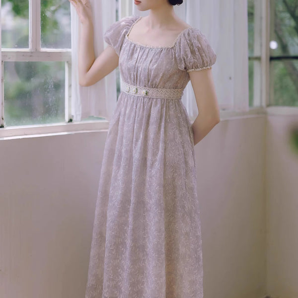 白菫の王妃のレトロワンピース