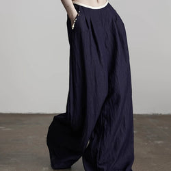 Dark Navy Wide Pants