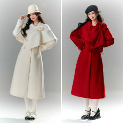 Movie Actress's Cape Long Coat