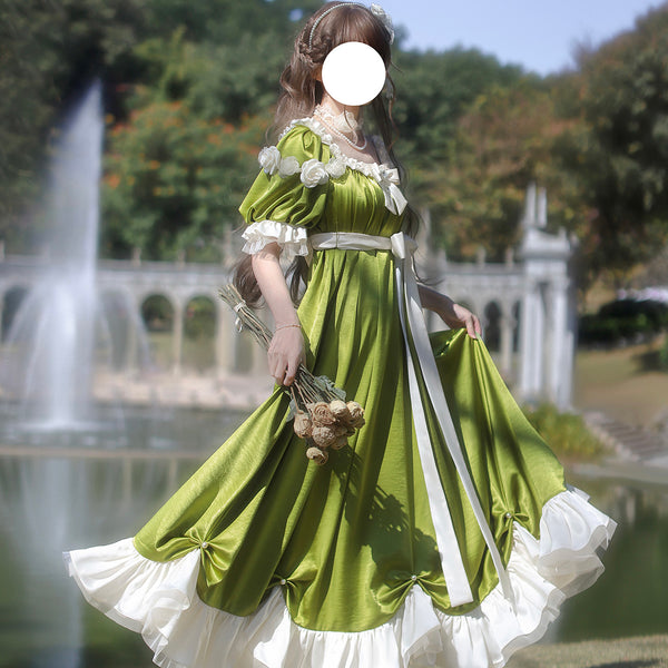 公爵令嬢のヴィクトリアンワンピース - Spring Green[2025年9月上旬-10月上旬発送予定]