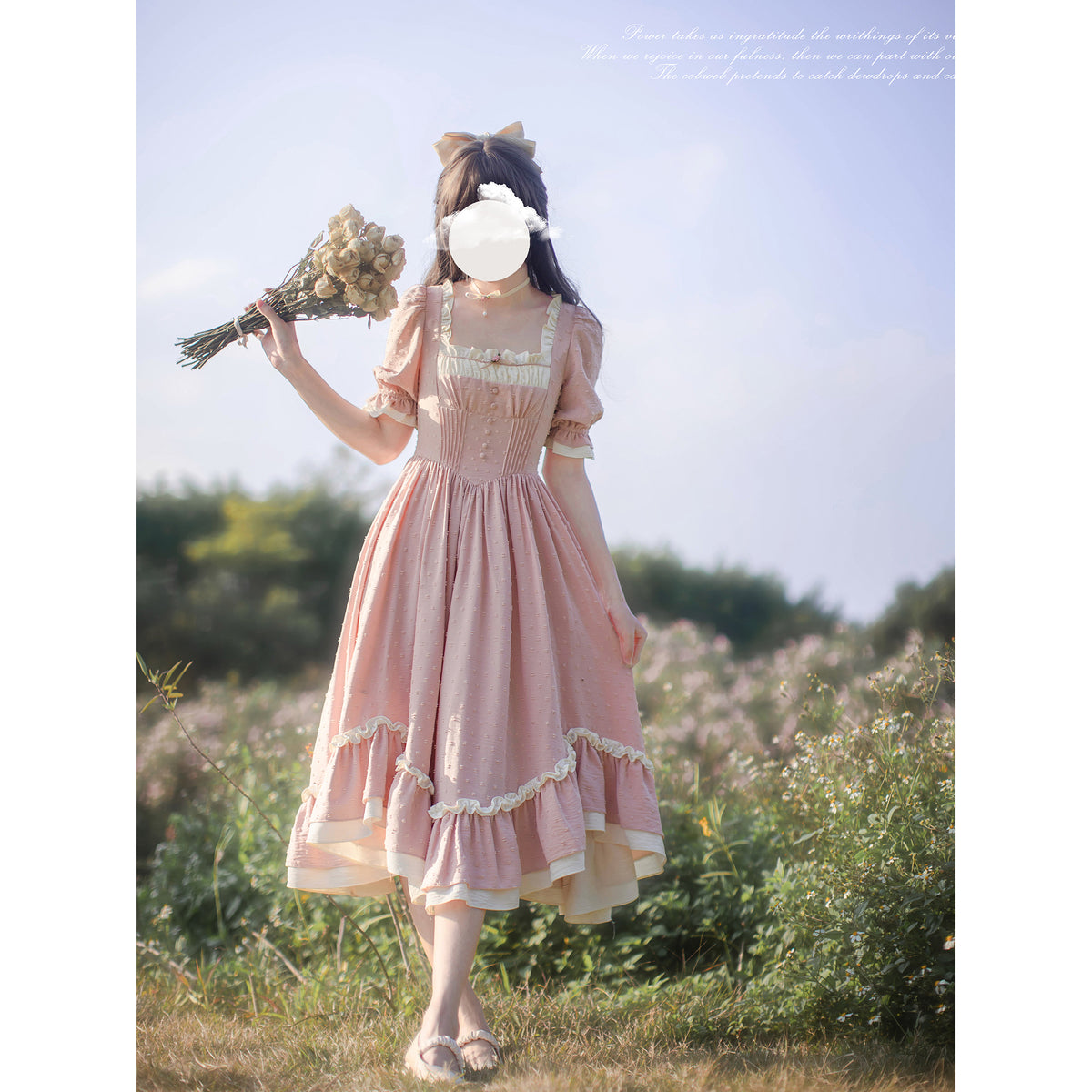 ヴィンテージ　ラガディ　アン&アンディ　エプロン　ワンピース　ハンドメイド 詩的な世界に誘われて！物語の主人公みたいな“Summer” – ManusMachina