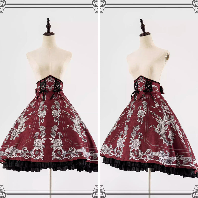 美品 bajra デザイン スウェットスカート size0 ボルドー y2k No.878 両山レースジャンパースカート / ボルドー(Bordeaux
