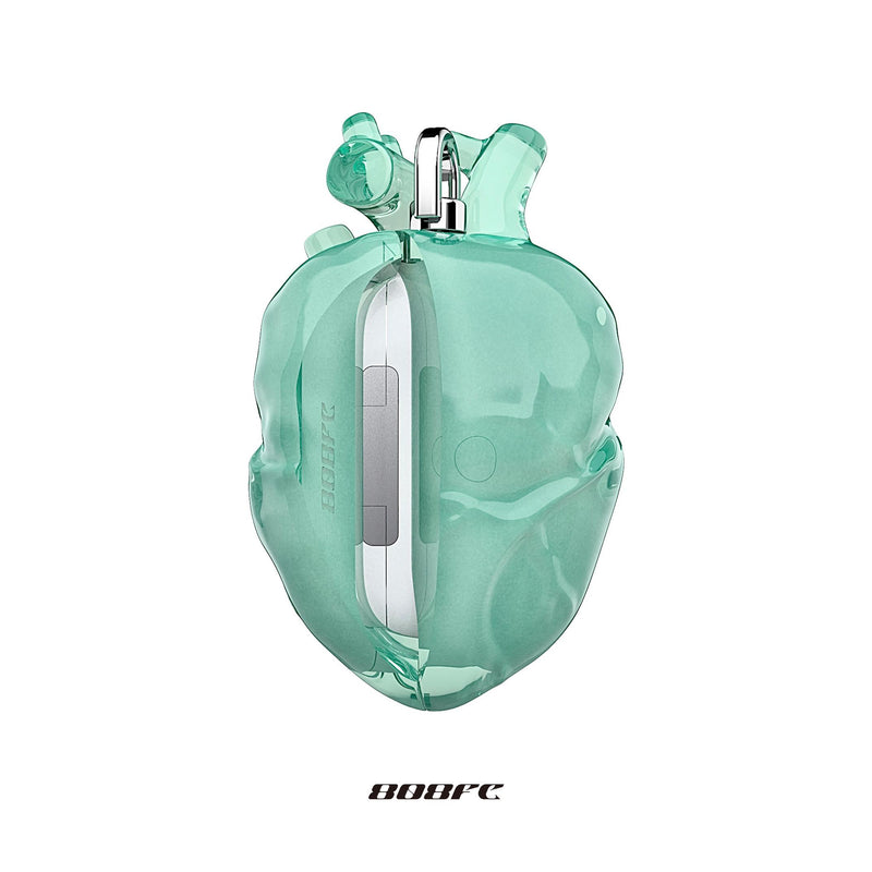 Heart AirPods Case - Spray Green