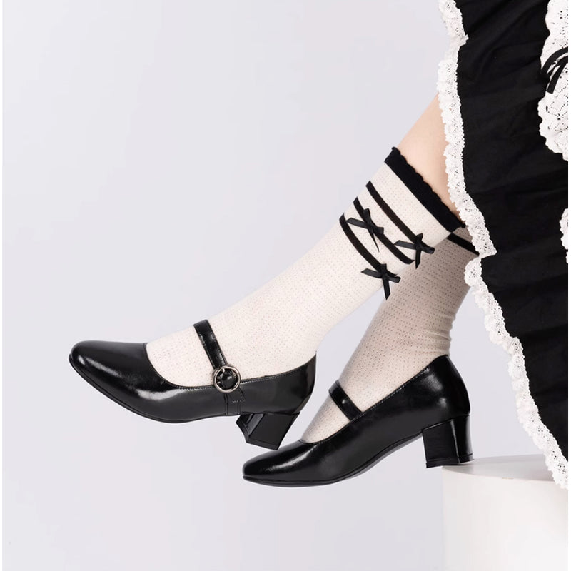 Black Daily Mary Jane Pumps[2025年6月中旬-7月中旬発送予定]