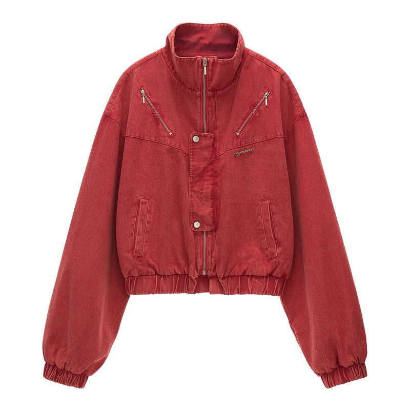 Stand Collar Short Work Jacket