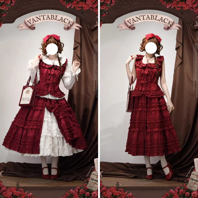 物語の令嬢のトップスとティアードスカート – ManusMachina