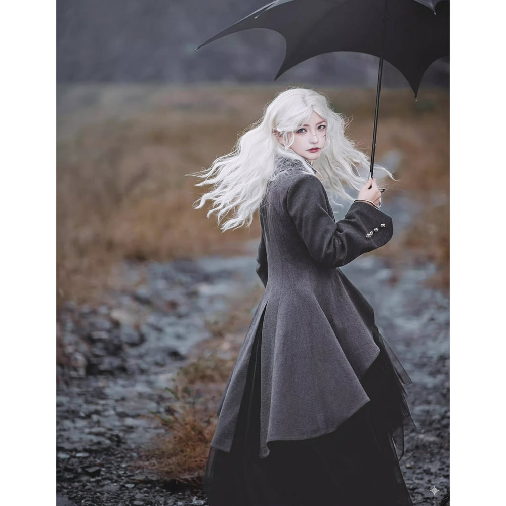 FRENCH VINTAGE incognito グレー ロングコート FRENCH VINTAGE incognito グレー ロングコート FRENCH ビンテージ