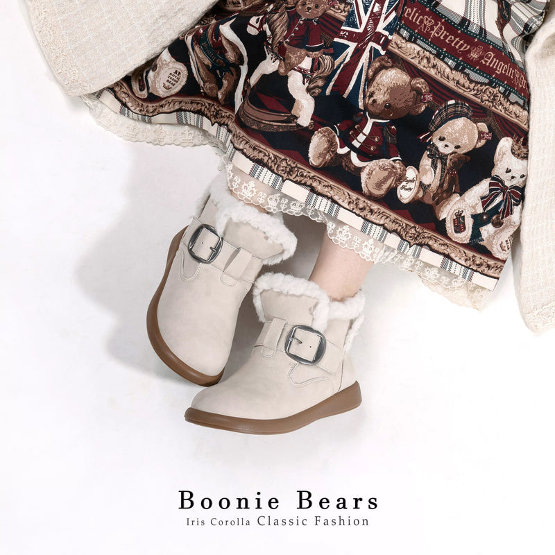 Boonie Bears Short Snow Boots - Ivory[2026年1月上旬-2月上旬発送予定]