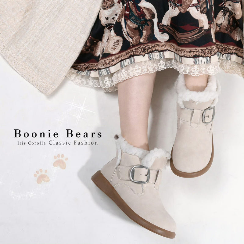 Boonie Bears Short Snow Boots - Ivory[2026年1月上旬-2月上旬発送予定]