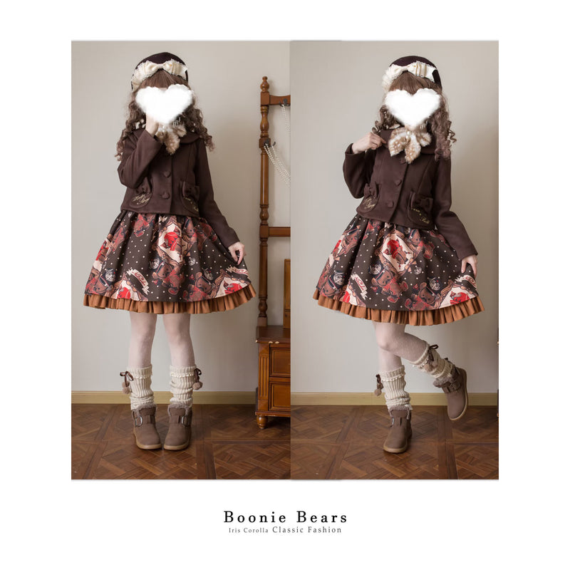 Boonie Bears Short Snow Boots - Brown[2026年1月上旬-2月上旬発送予定]