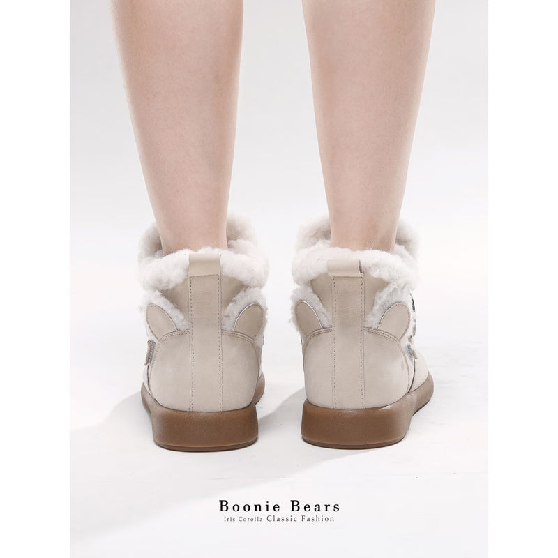 Boonie Bears Short Snow Boots - Ivory[2026年1月上旬-2月上旬発送予定]