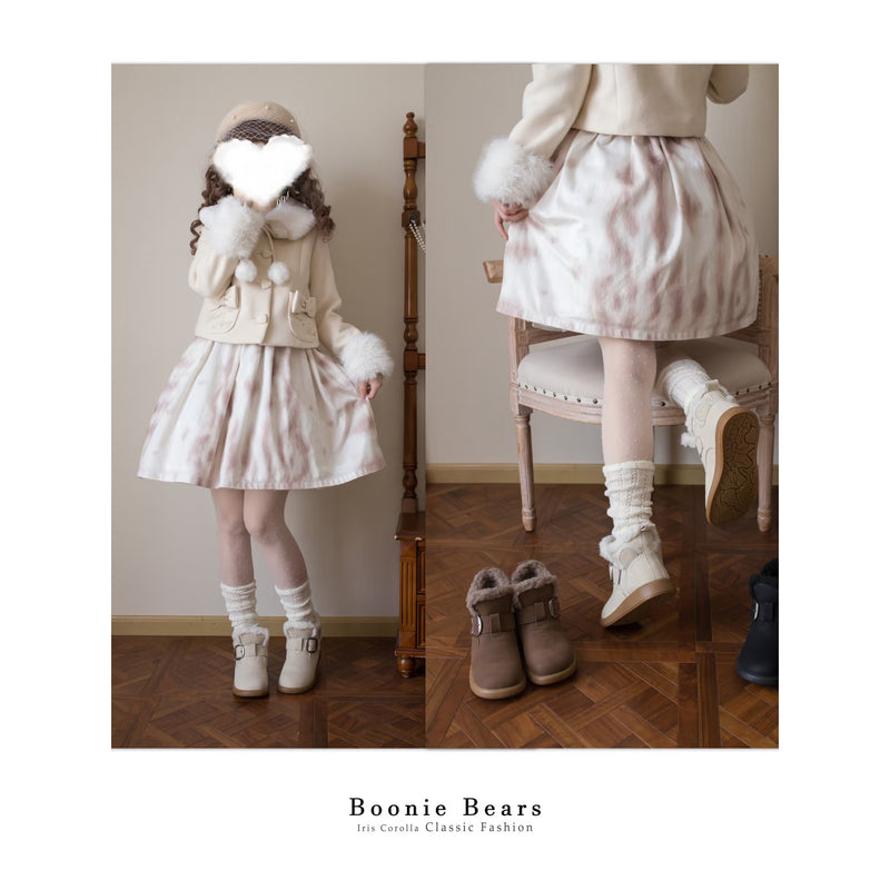 Boonie Bears Short Snow Boots - Brown[2026年1月上旬-2月上旬発送予定]