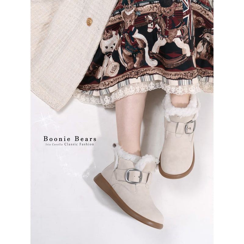 Boonie Bears Short Snow Boots - Ivory[2026年1月上旬-2月上旬発送予定]