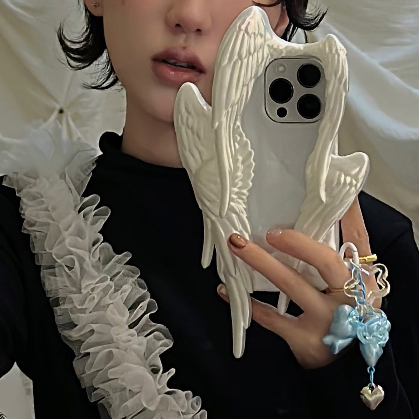 Six Winged Angel iPhone Case - White – ManusMachina