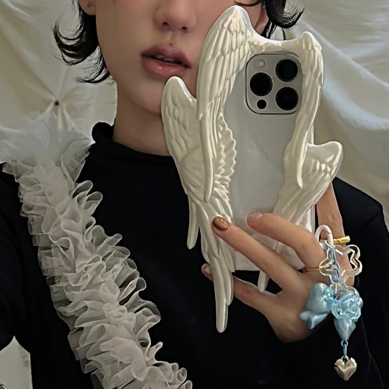 Six Winged Angel iPhone Case - White