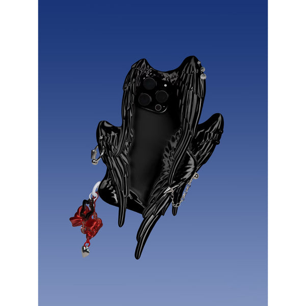 Six Winged Angel iPhone Case - Black