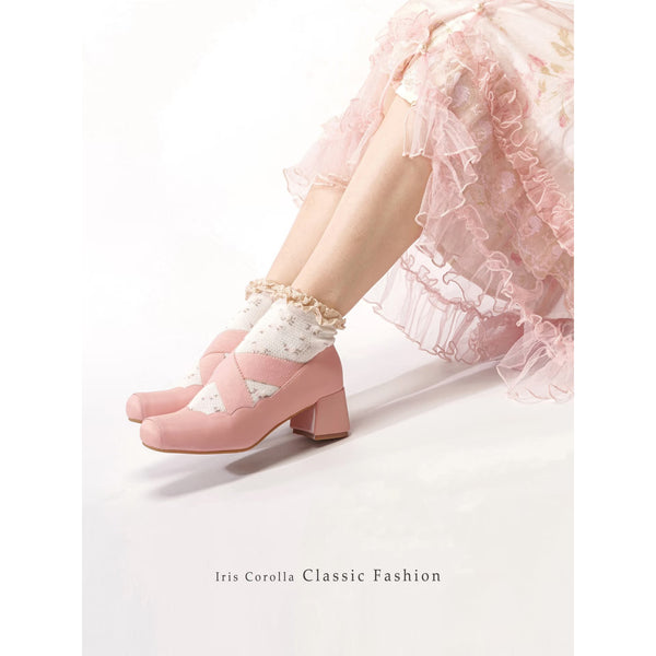 Releve Cross Strap Heel Pumps - Twilight Pink[2026年2月上旬-3月上旬発送予定]